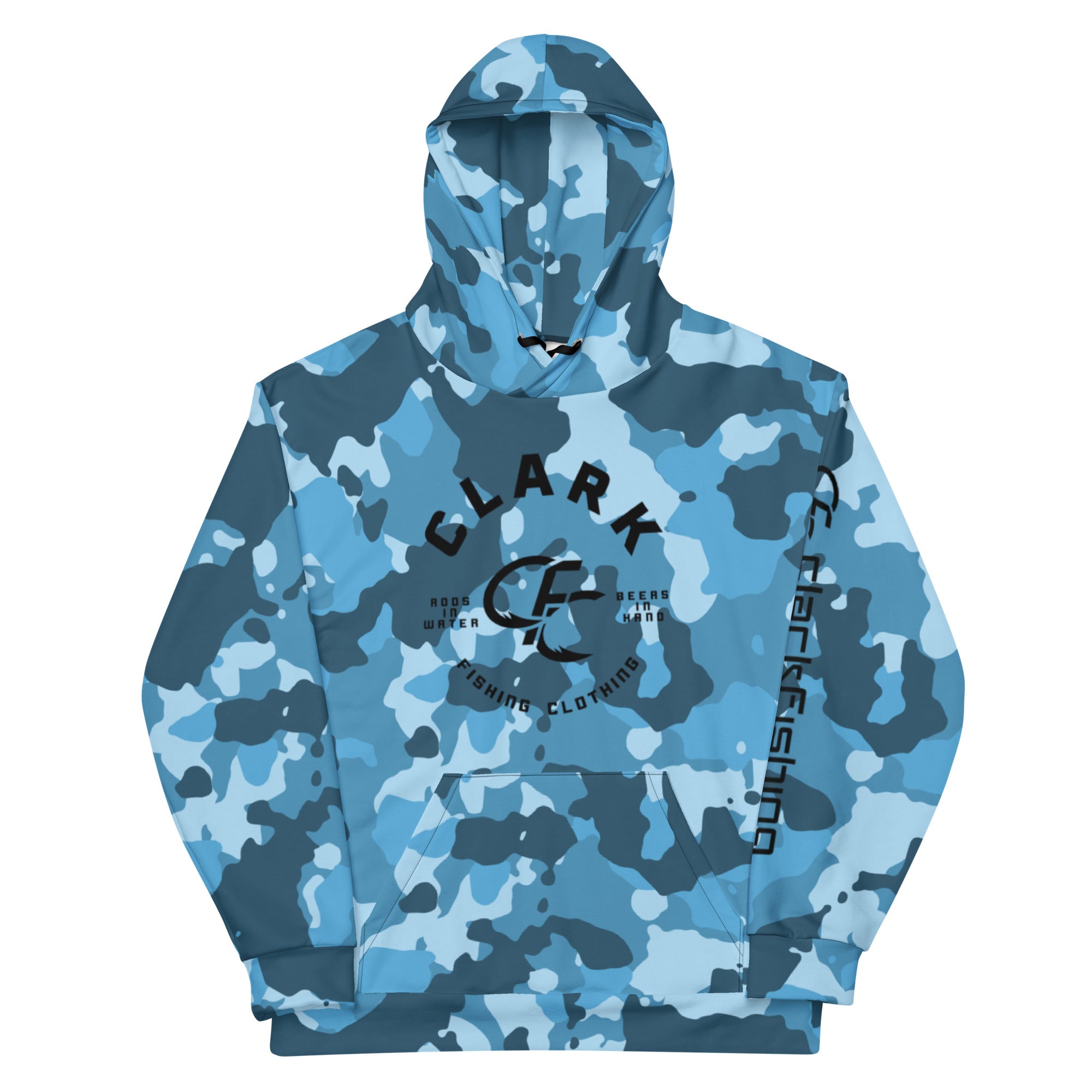 Camo Print Fishing Enthusiasts Hoodie Jacket - Stylish & Eco-Friendly