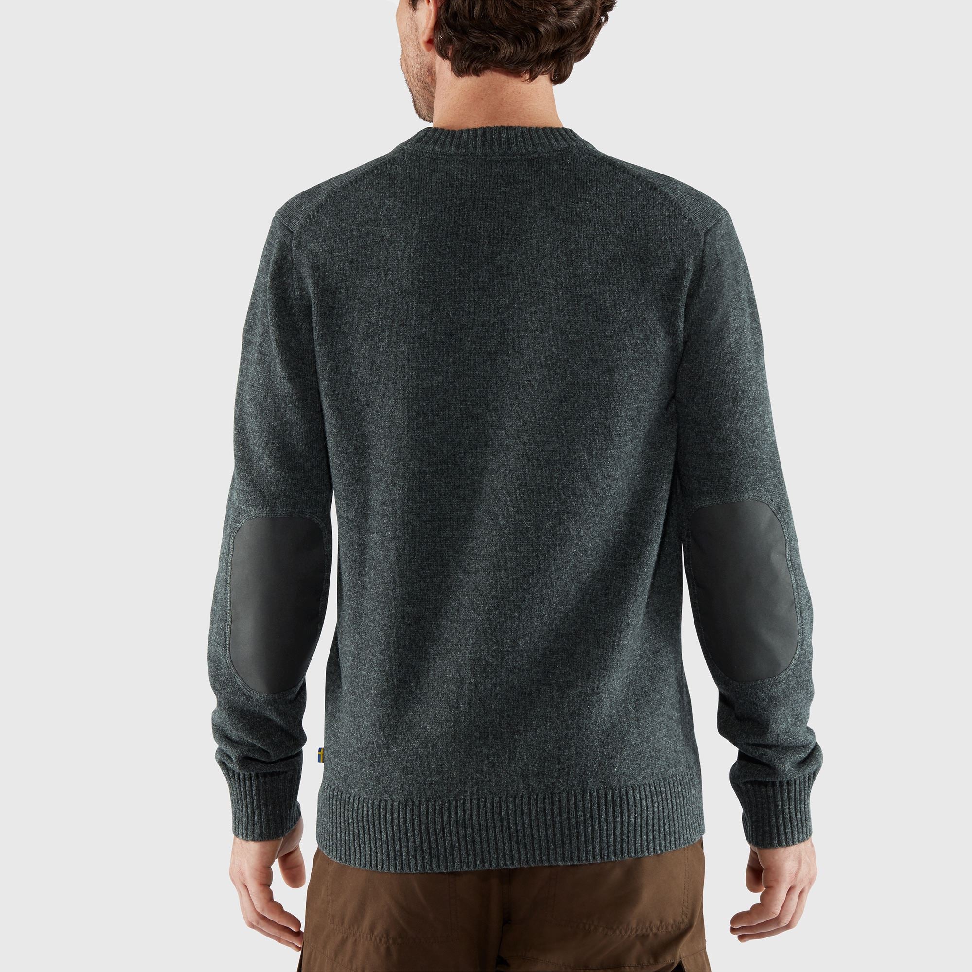Mens Ethical Wool Ribbed Sweater - Moisture-Wicking Outdoor Apparel