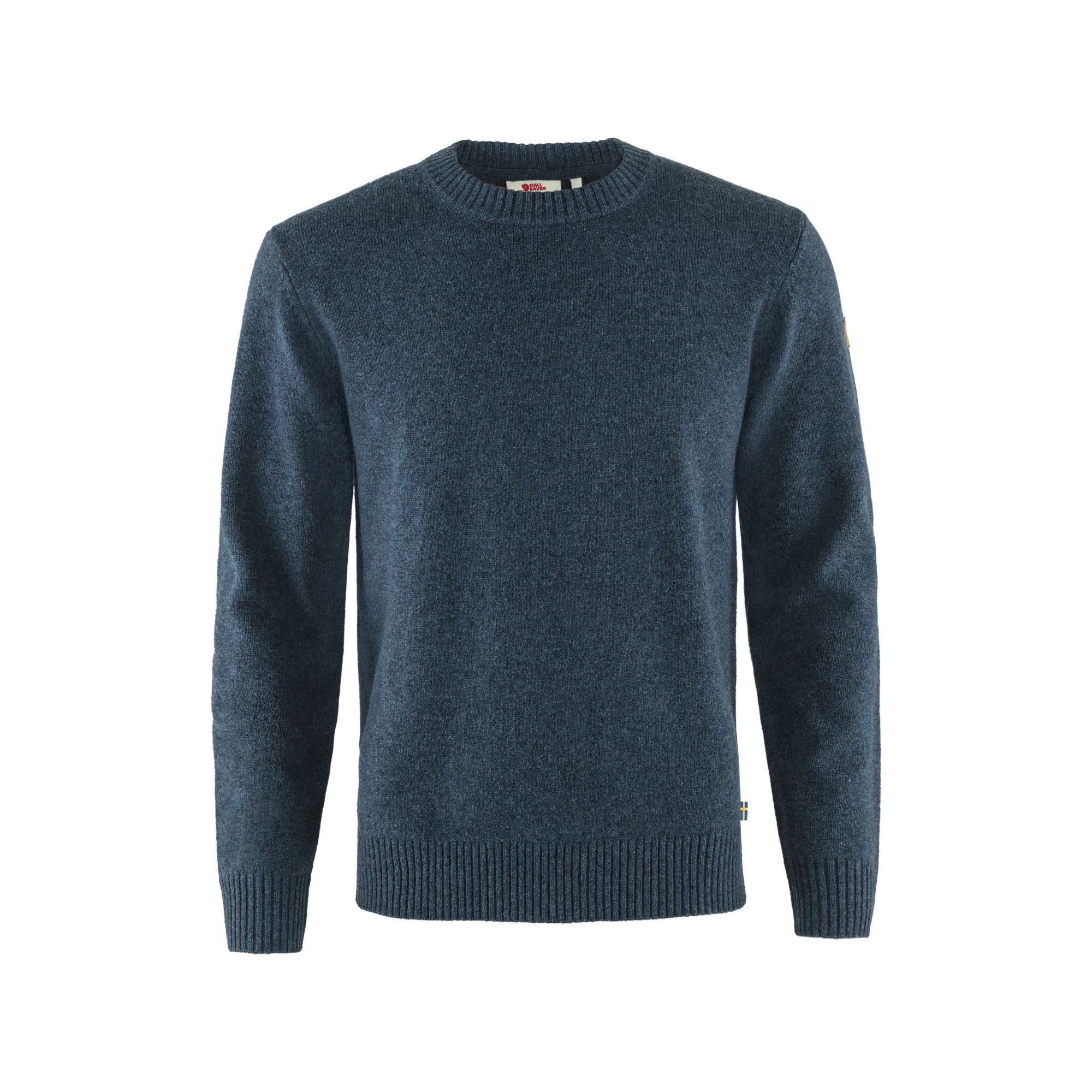 Mens Ethical Wool Ribbed Sweater - Moisture-Wicking Outdoor Apparel