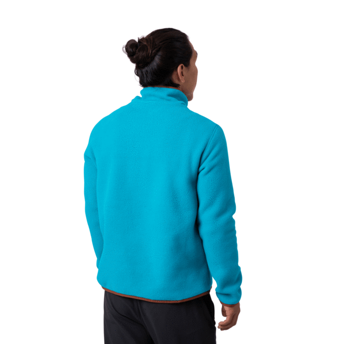 Recycled Fleece Jacket with Chest Stripe