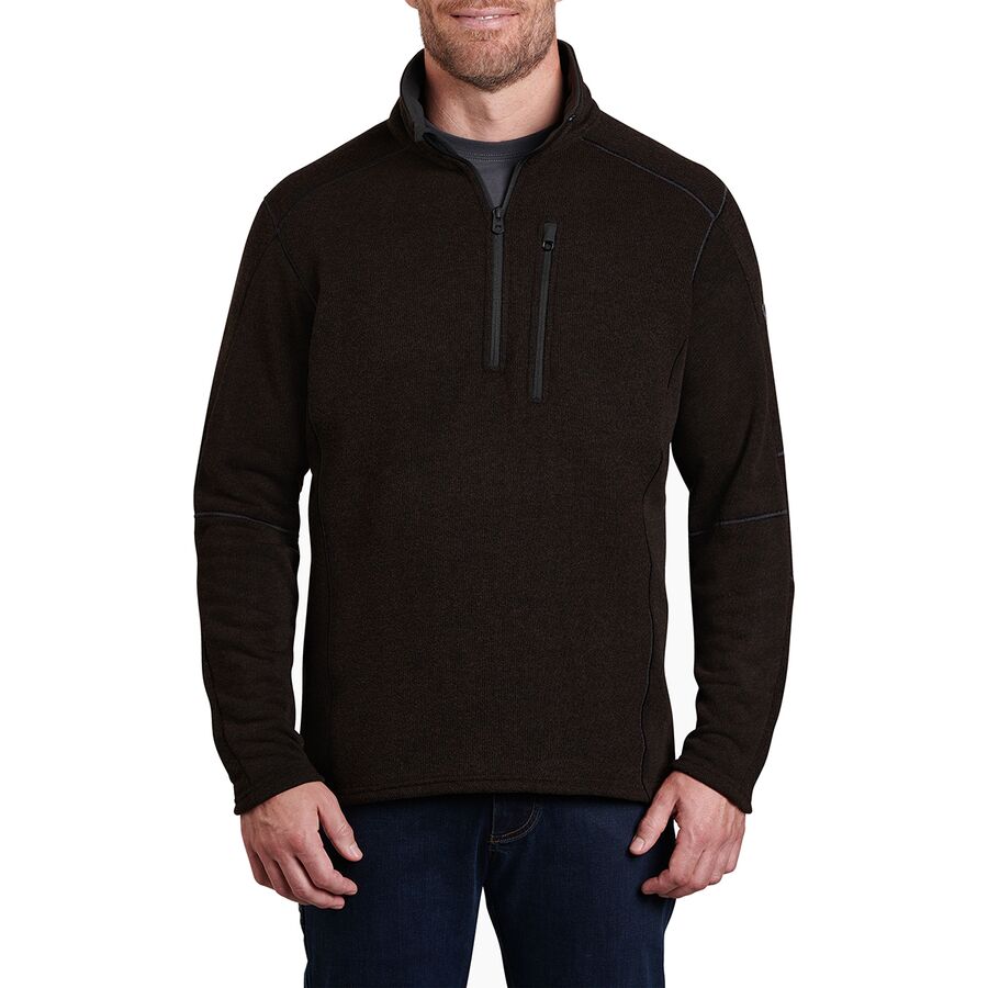 Mens Charcoal Interceptr Fleece Zip Jacket