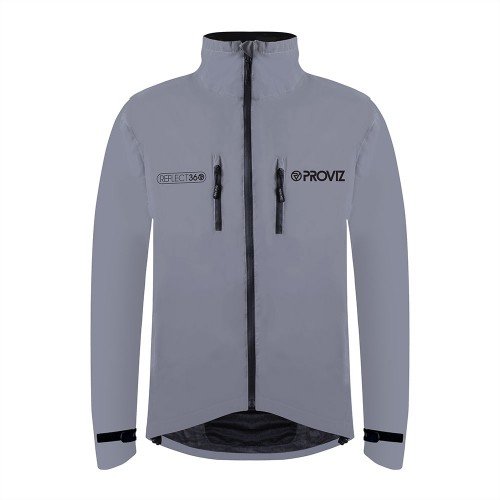 Reflective Waterproof Mens Jacket with Adjustable Vents