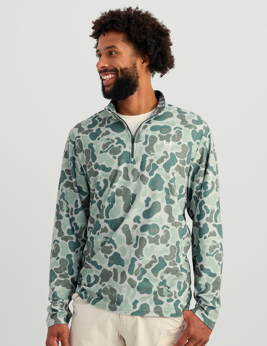 Leeward Lightweight Fleece 1/4 Zip Jacket - Print Design