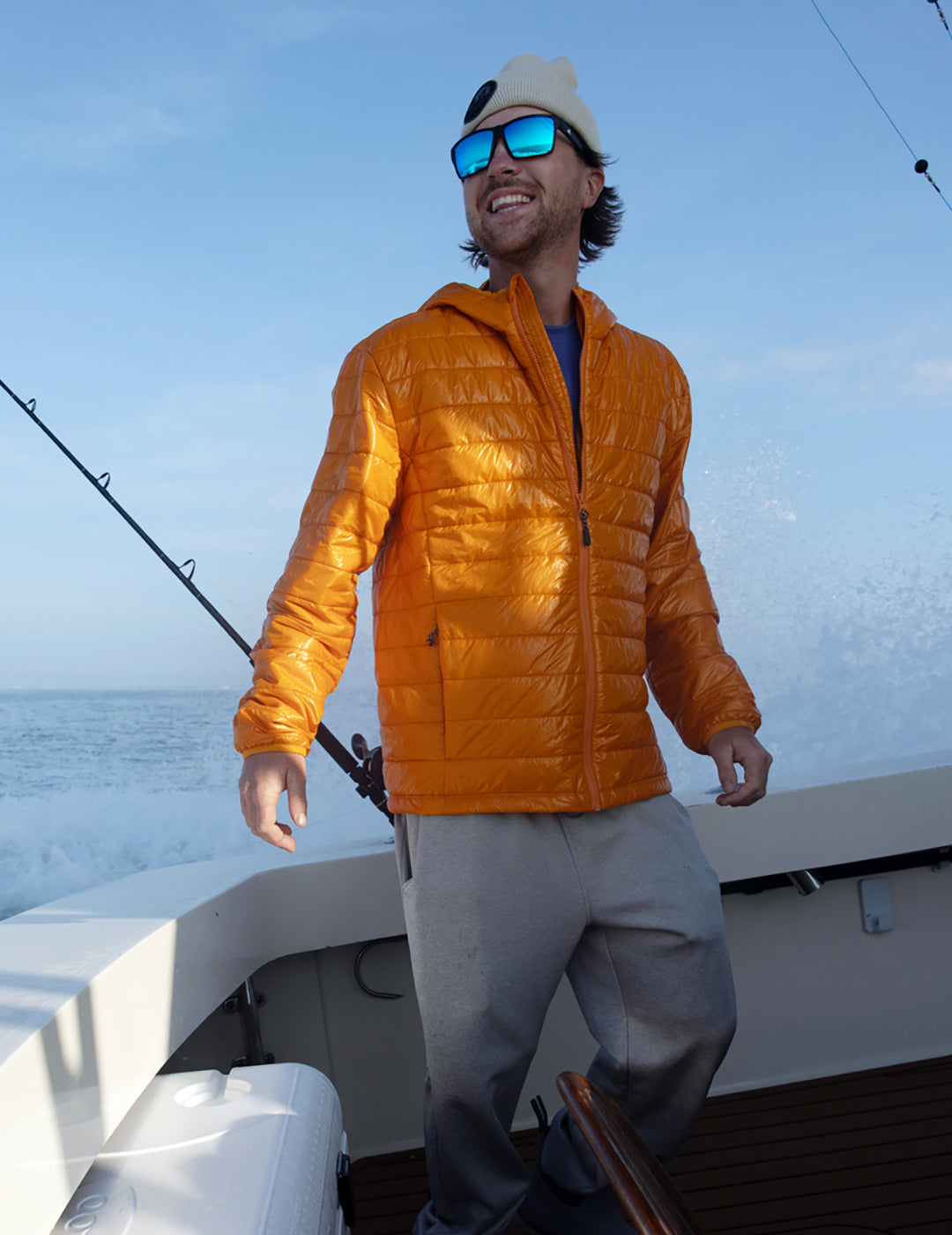 HUK FieldPro Insulated Fishing Jacket - Orange Pepper
