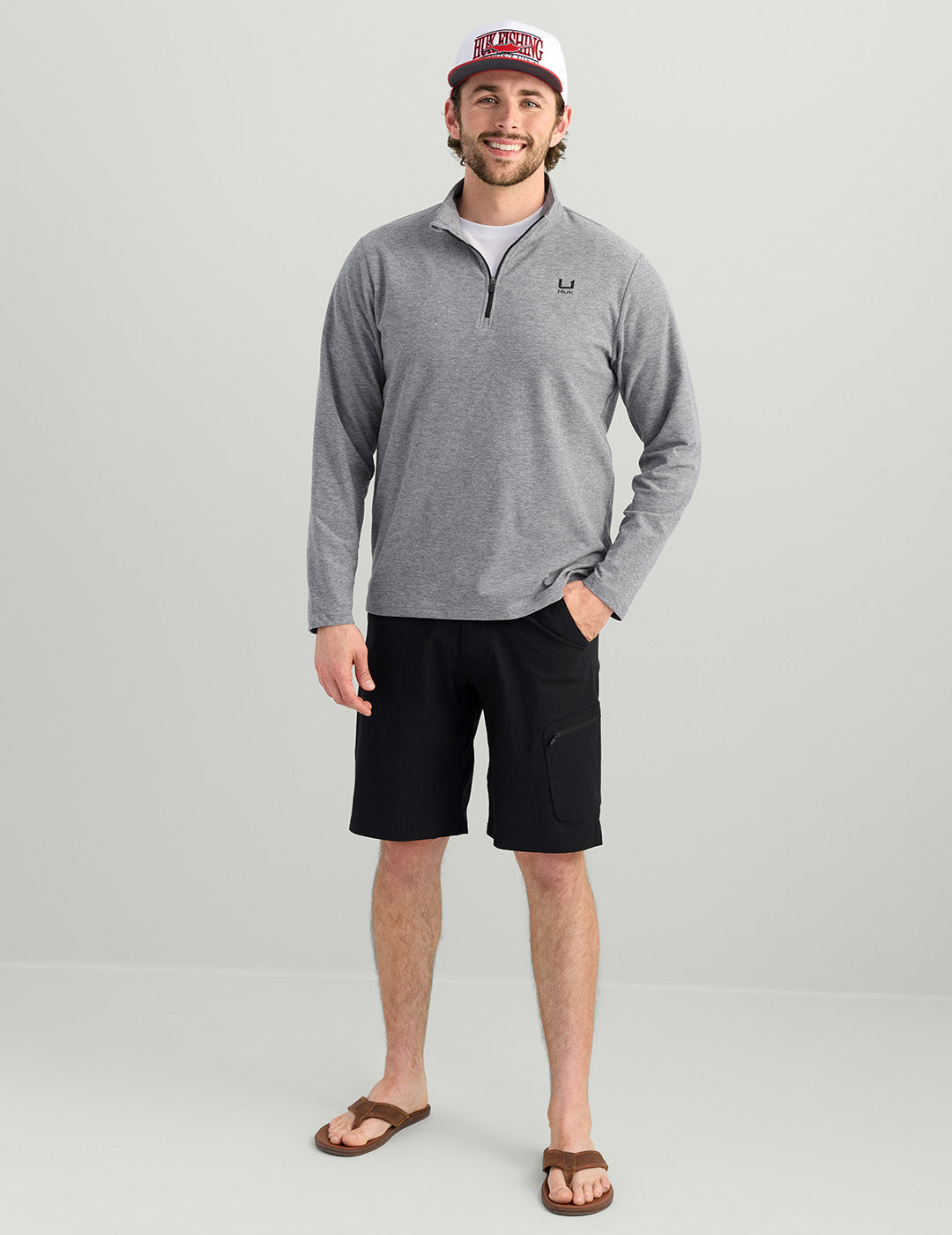 Lightweight Night Owl Heather Fleece Zip-Up Jacket