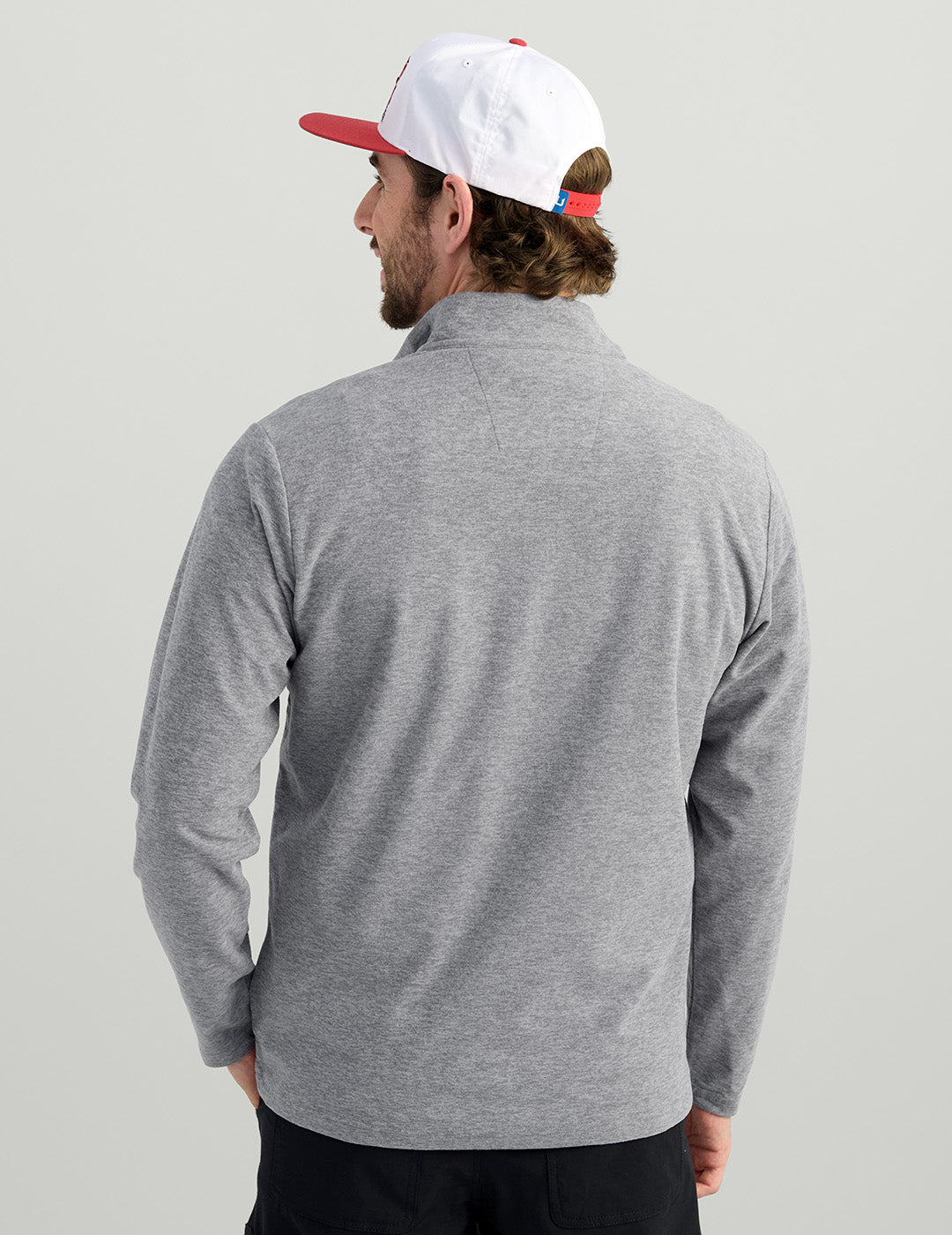 Lightweight Night Owl Heather Fleece Zip-Up Jacket