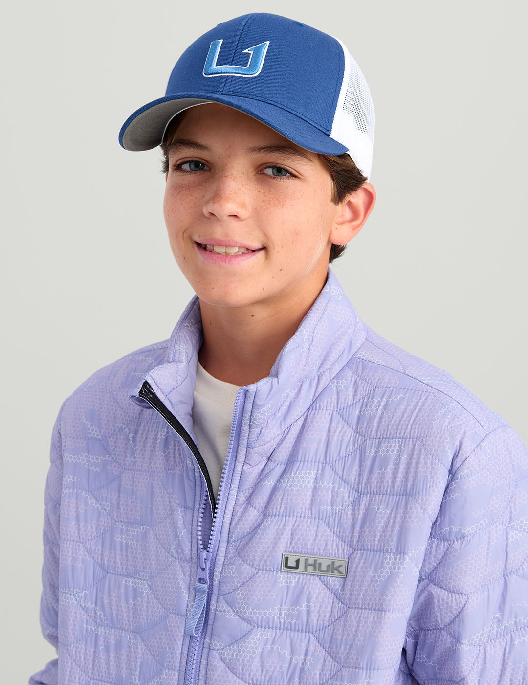 Lightning Sky Geo Camo Kids Insulated Jacket