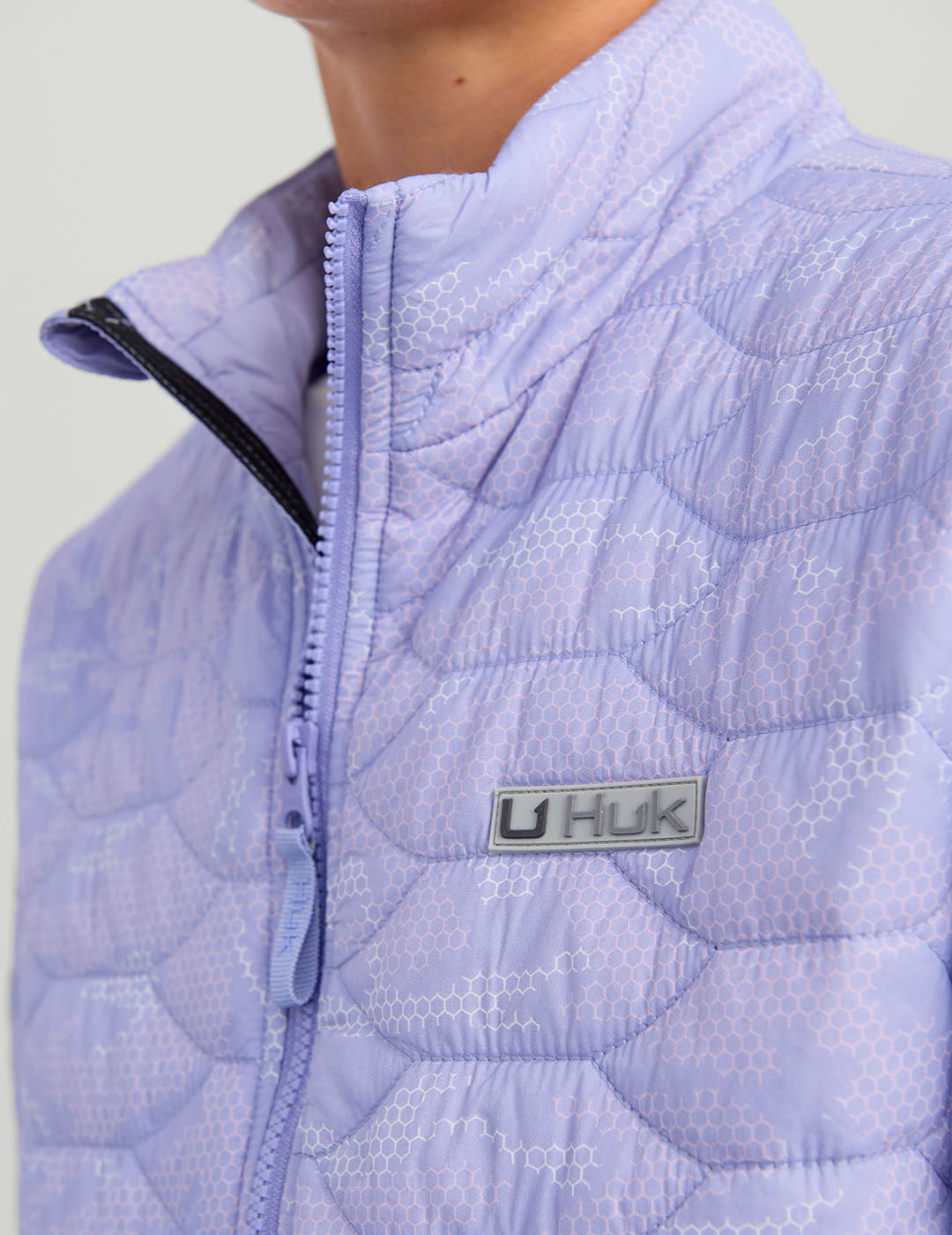 Lightning Sky Geo Camo Kids Insulated Jacket