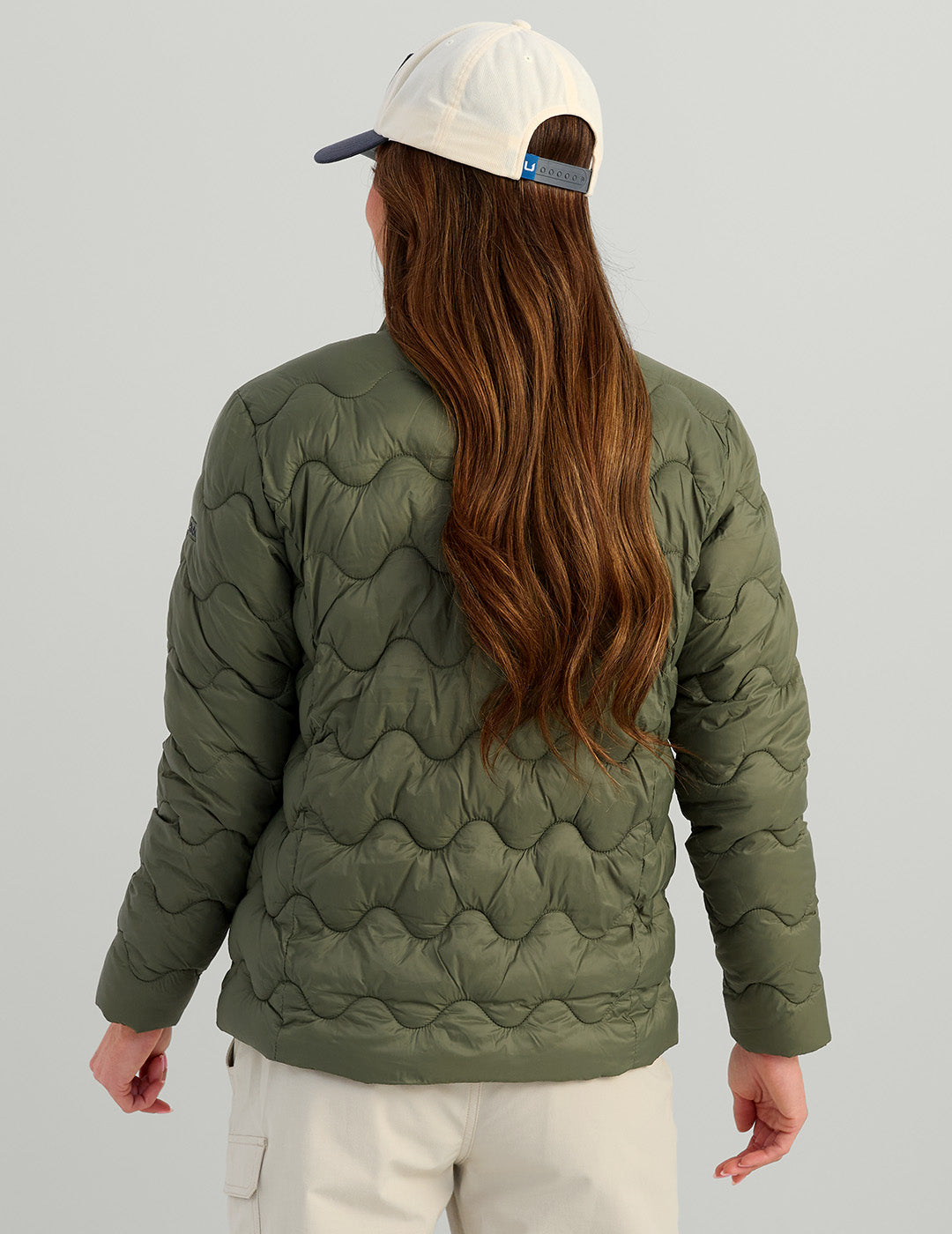 Versatile Nylon Insulated Jacket for Women in Moss