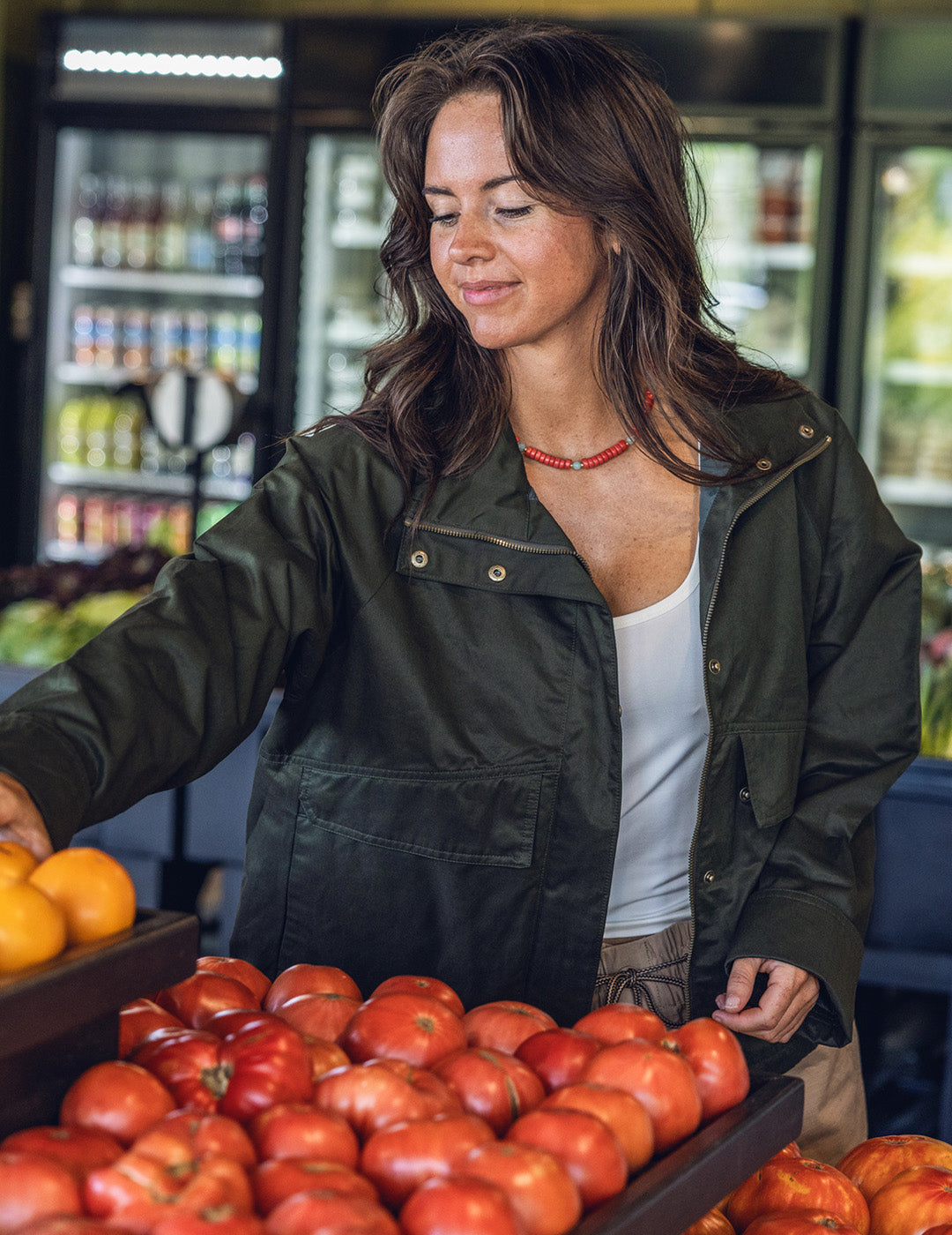 Ladies Weatherproof Mid-Length Jacket in Cypress Green