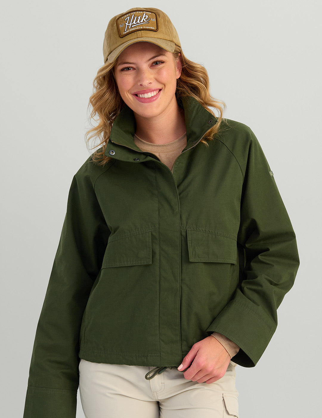 Ladies Weatherproof Mid-Length Jacket in Cypress Green