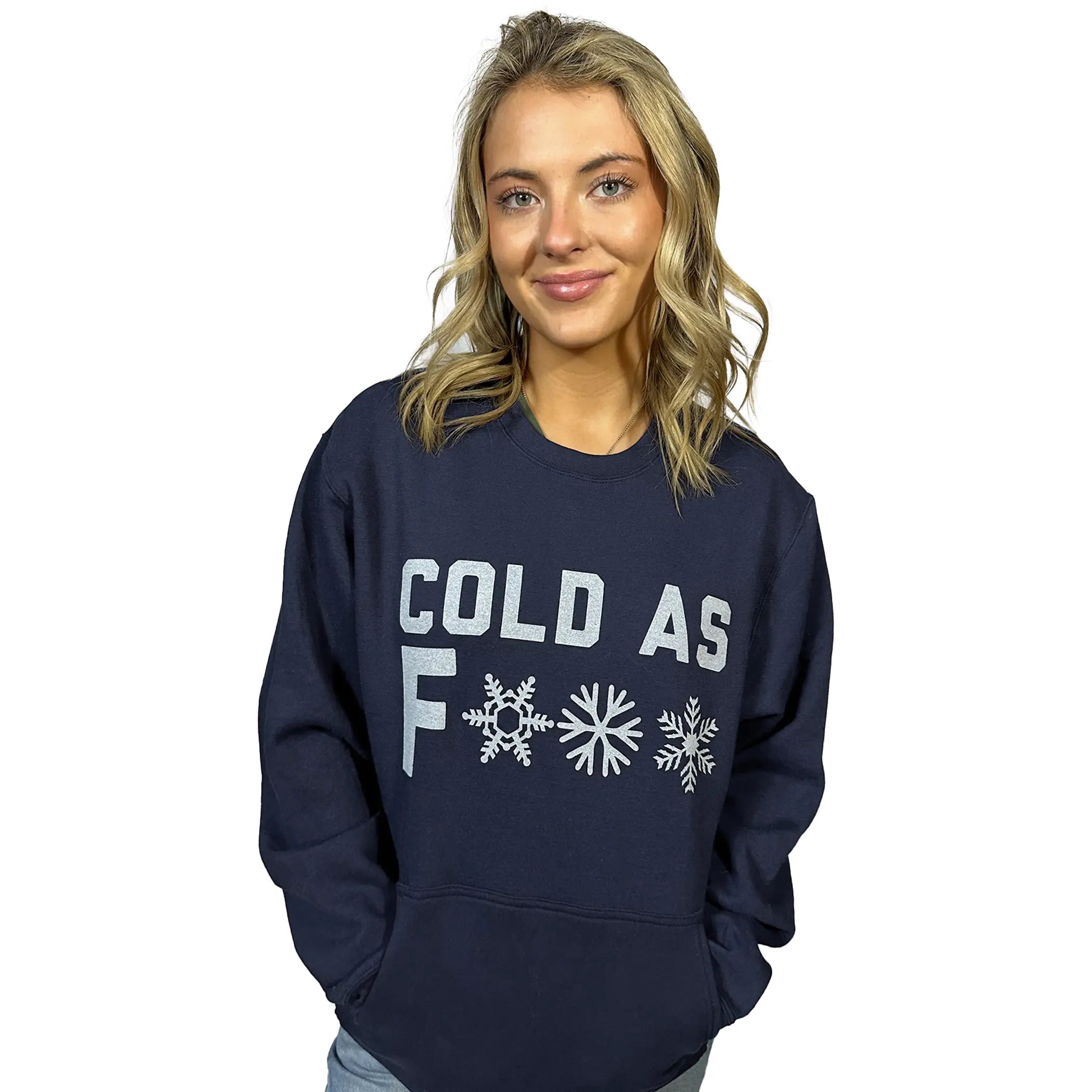 Bold Navy Crewneck Sweater for Brutal Winter | Warm & Durable