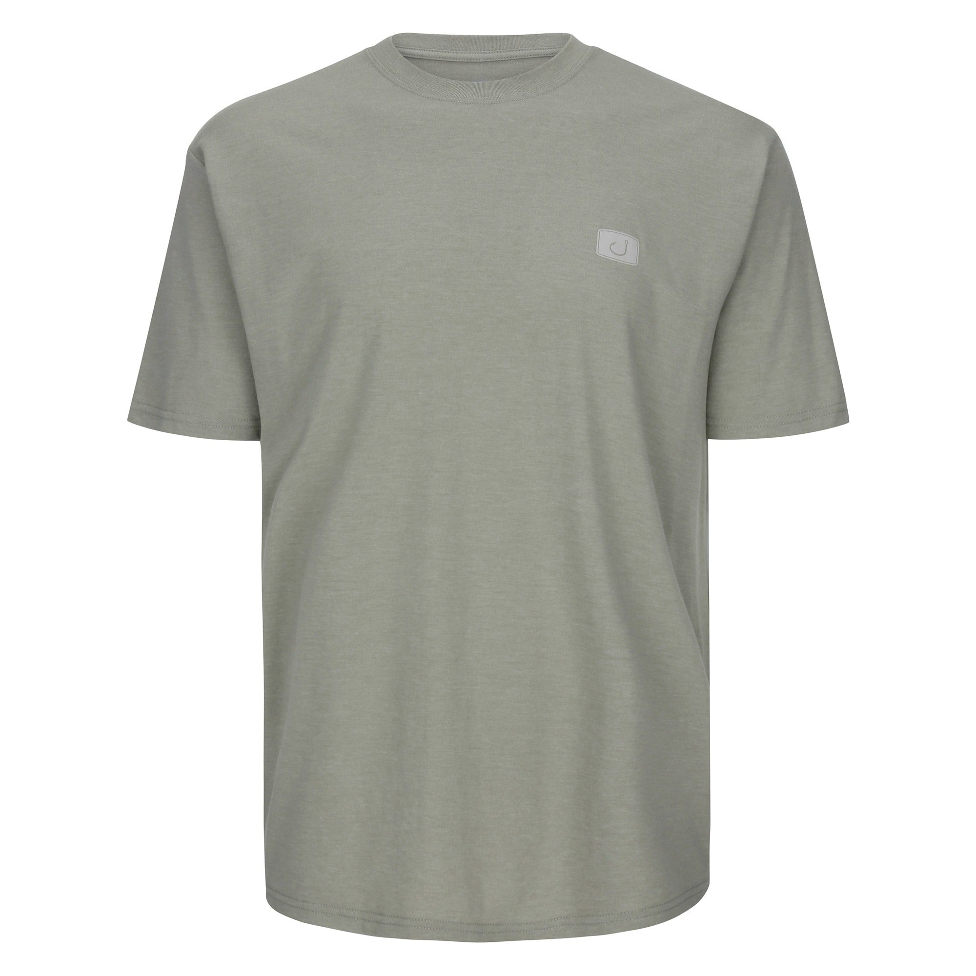 Driftwood Crew Neck T-Shirt in Seagrass Color | Premium Cotton Blend