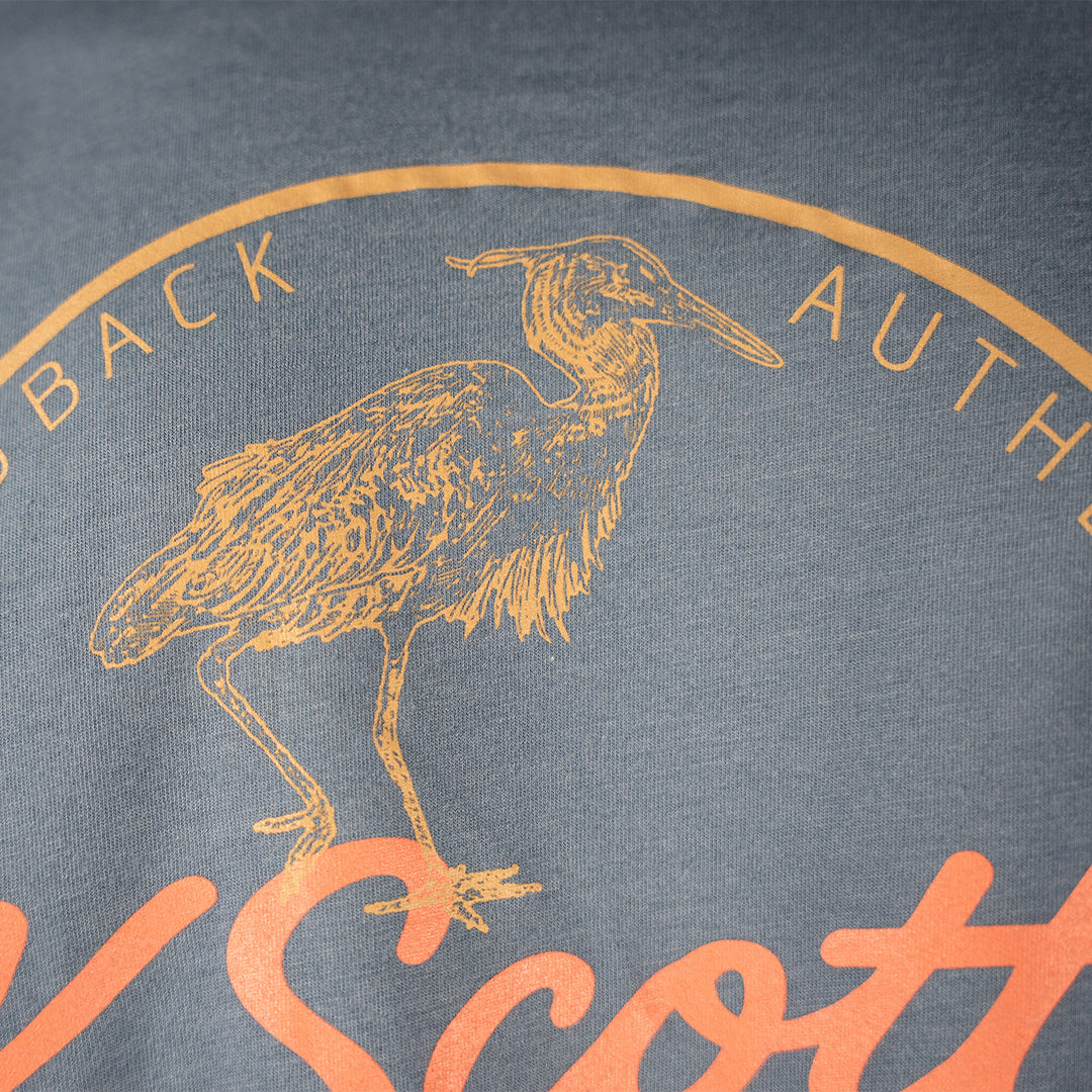 Slate Blue Premium Fishing T-Shirt 60% Cotton 40% Polyester