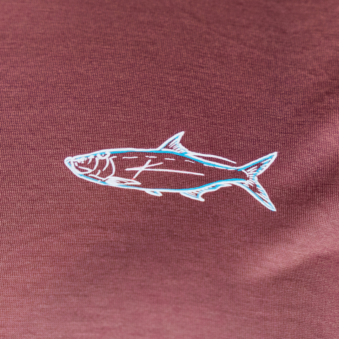 Mauve Flowy Womens T-Shirt - Lightweight & Breathable