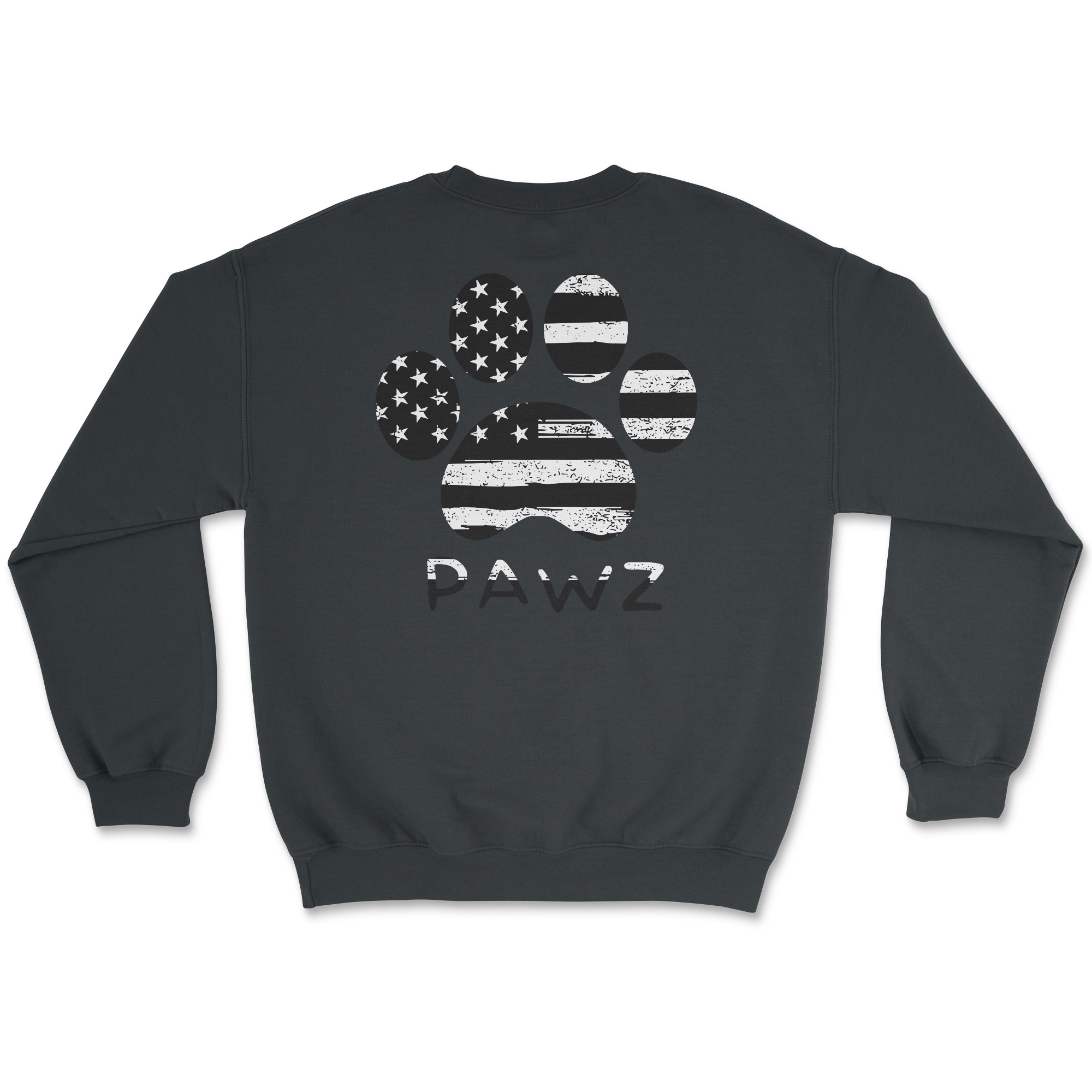 B/W Flag Paw (Adult Crewneck) super sale