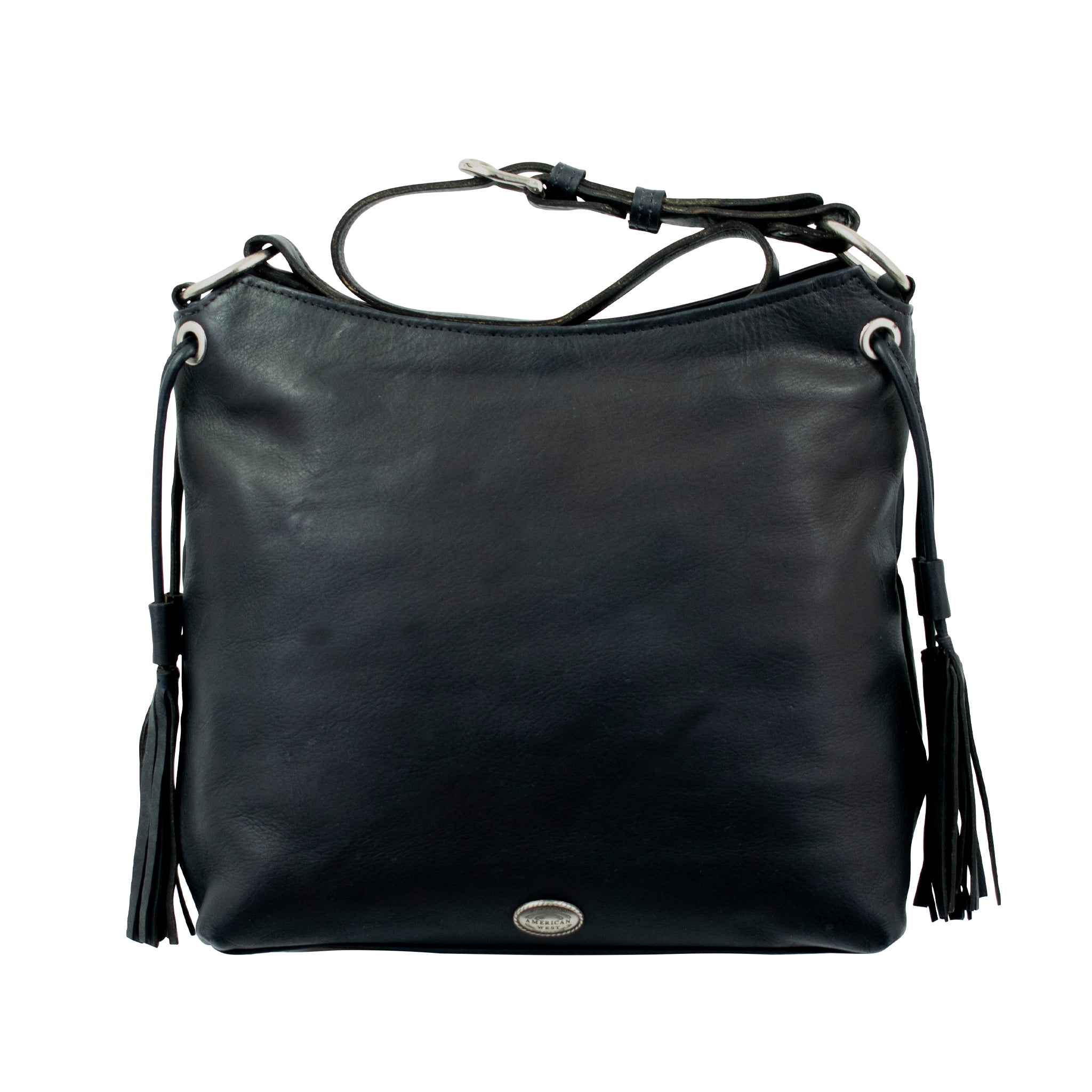 Waxed Leather Zip-Top Shoulder Bag