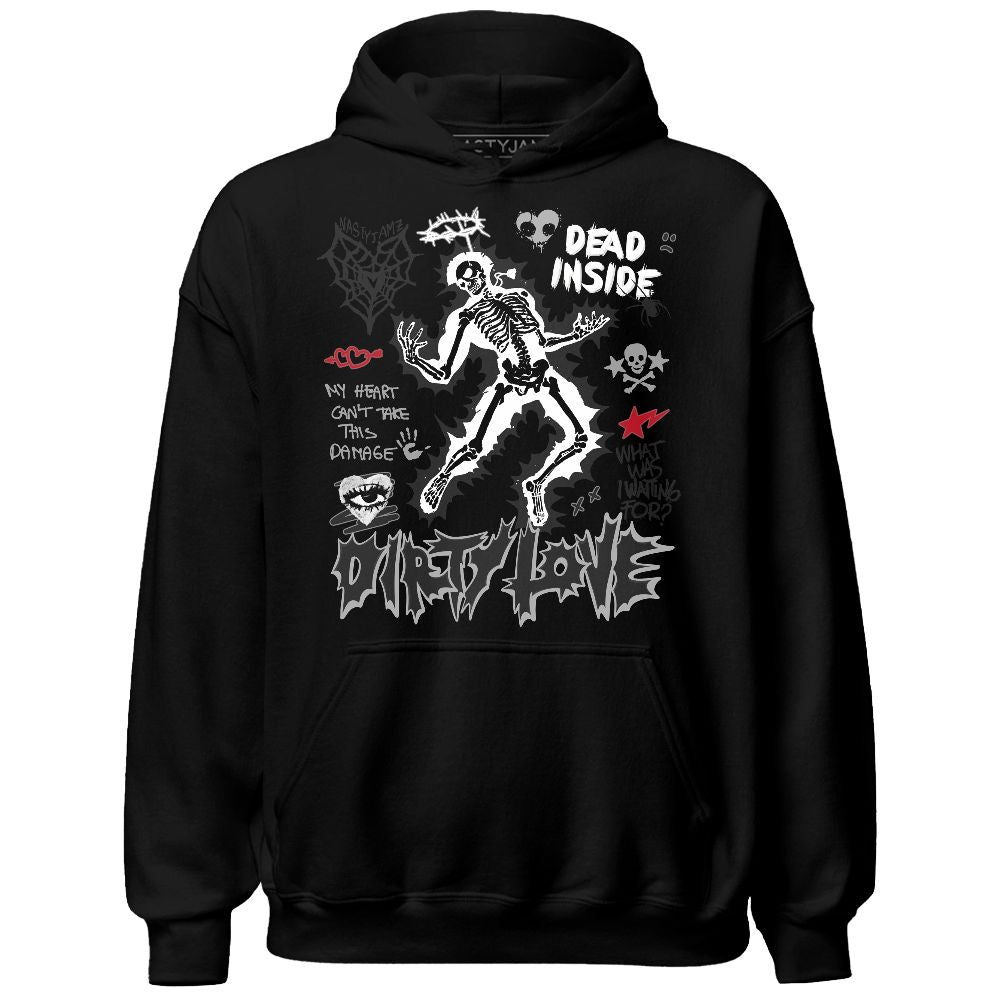 Black Toe 14s NastyJamz Hoodie Match Dirty Love Skull