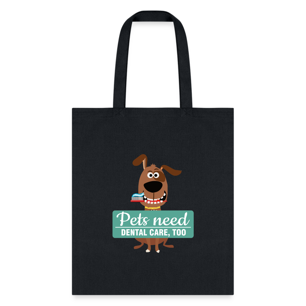 Veterinary Pet Dental Health Cotton Tote Bag - Reusable Eco-Friendly Shopper