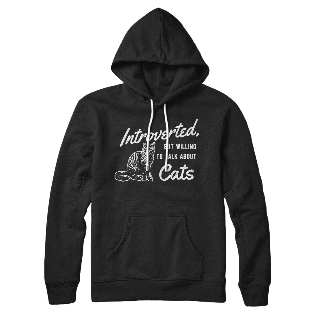 Introverted But Willing To Talk About Cats Hoodie