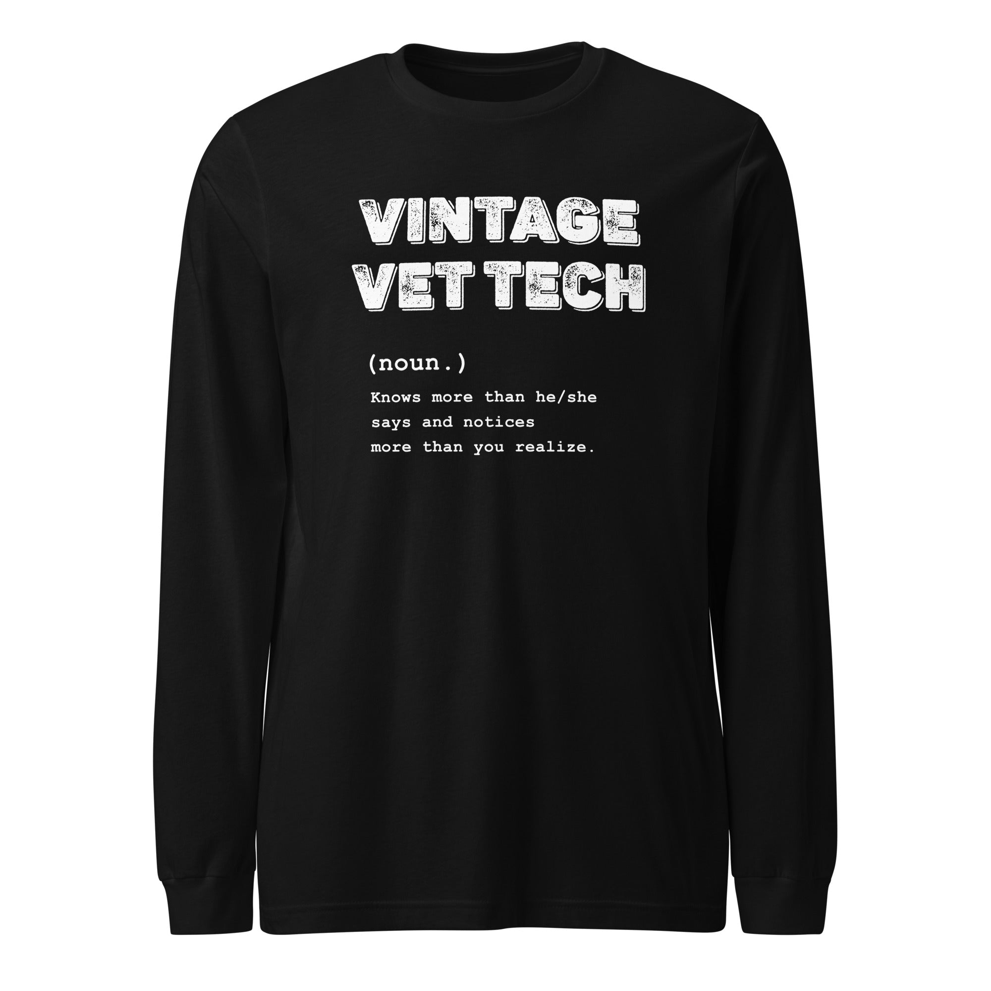 Vintage Vet Tech Unisex Long Sleeve Tee