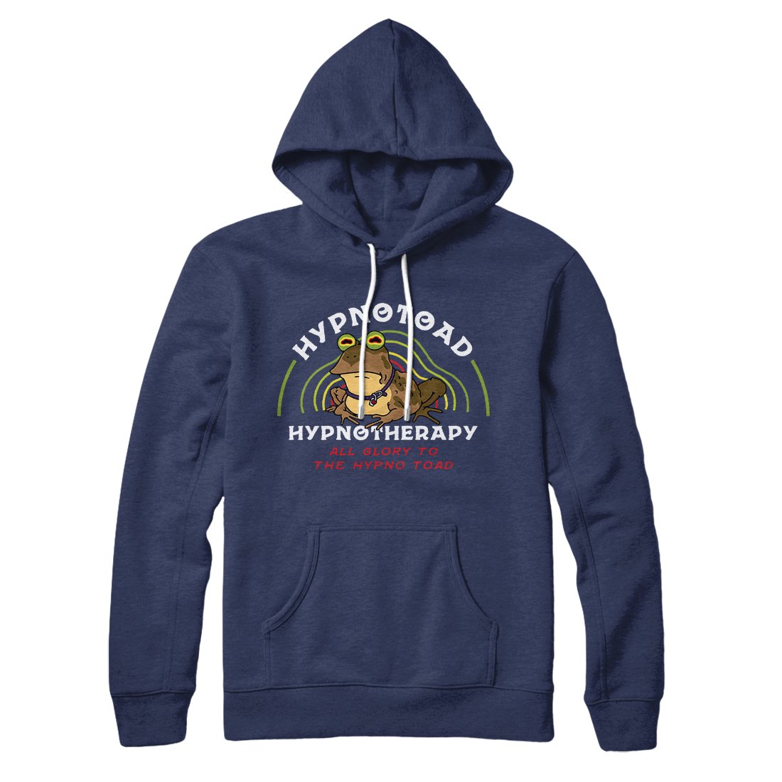 Hypnotoad Unisex Cotton Polyester Pullover Hoodie with Kangaroo Pocket