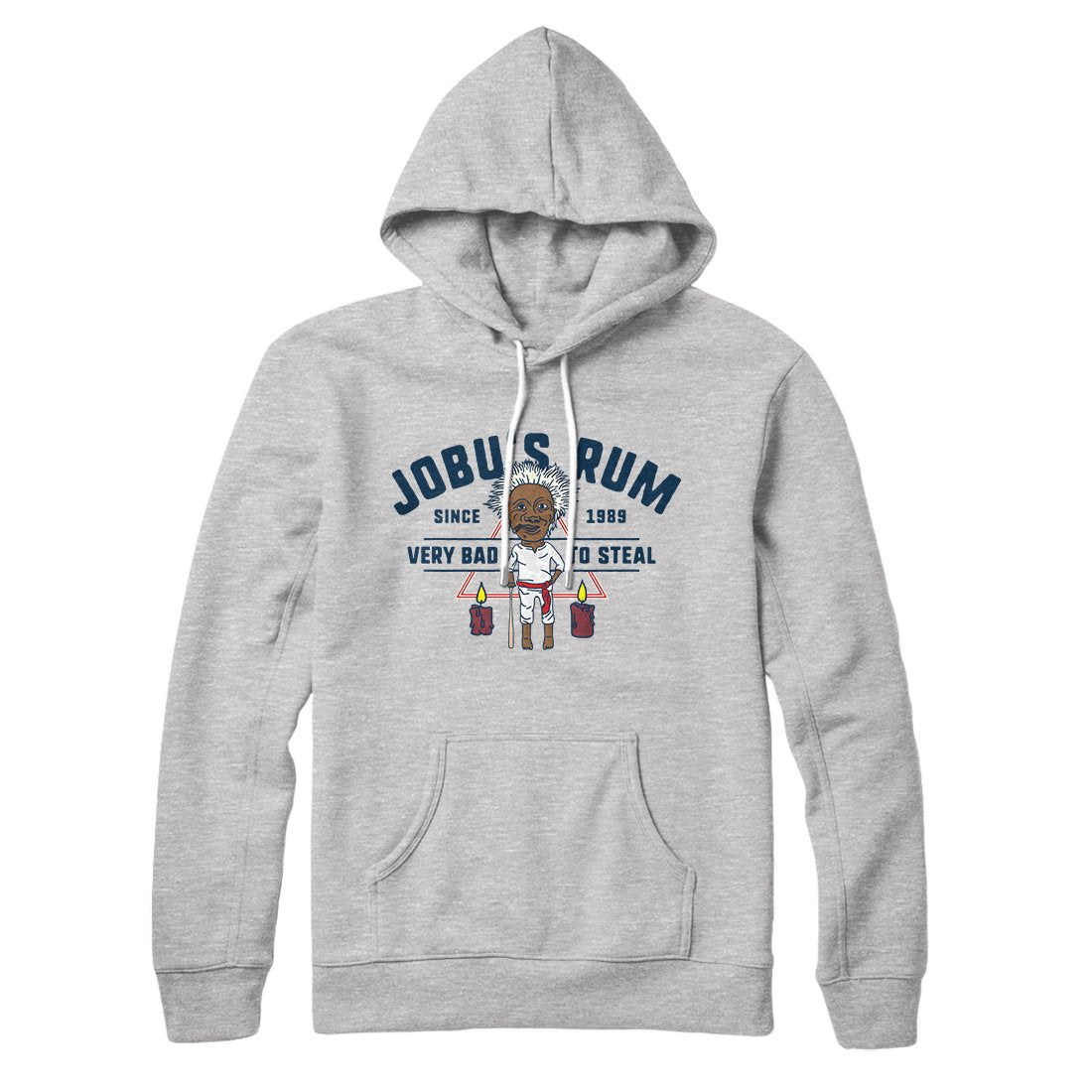 Jobu's Rum Unisex Cotton Polyester Pullover Hoodie with Hood and Kangaroo Pocket