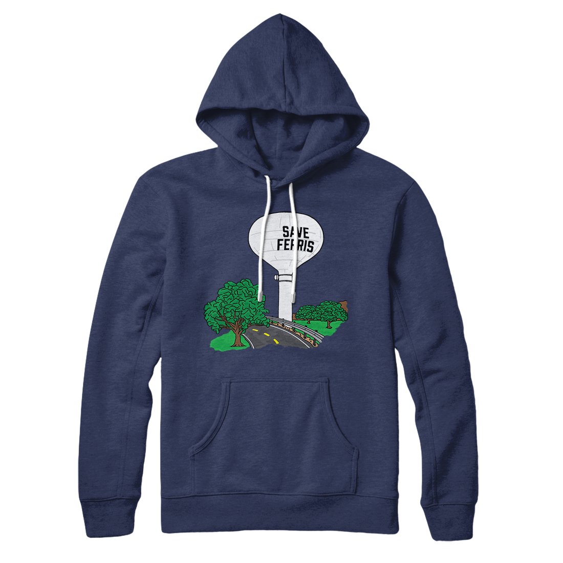 Save Ferris Unisex Cotton Polyester Pullover Hoodie with Hood and Kangaroo Pocket